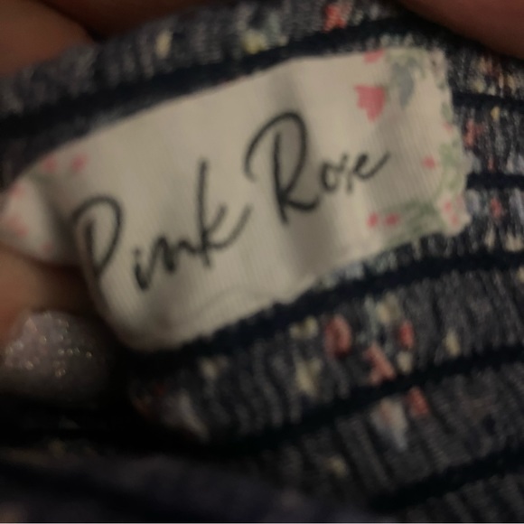 Pink Rose size large floral spaghetti strap dress - Picture 2 of 8